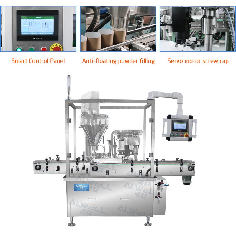 Automatic Spice Jars Packaging Machines Auto Spice Powder Plastic Bottle Filling Machine Cheap Price for Sale