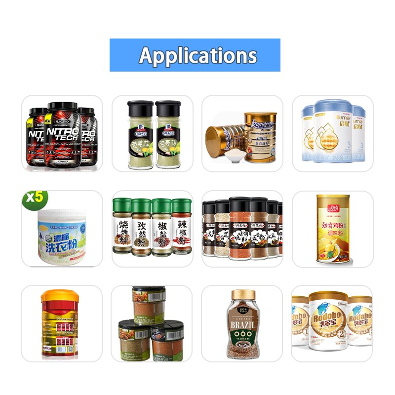 Automatic Spice Jars Packaging Machines Auto Spice Powder Plastic Bottle Filling Machine Cheap Price for Sale
