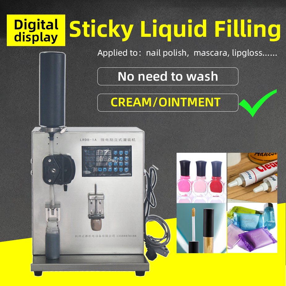 Small Industries Semi Automatic Body Shop Butter Cream UV Glue Nail Gel Polish Filling Machines