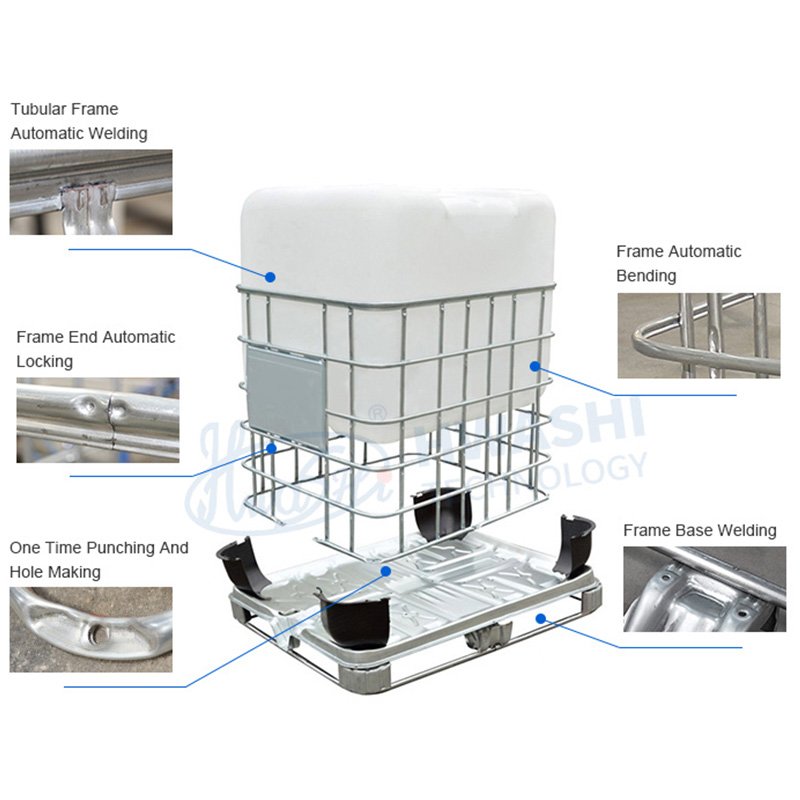 IBC Tank Cage Frame Automatic Production Line Tubular Mesh Spot Welding Machine Ibc Tank Making Machine