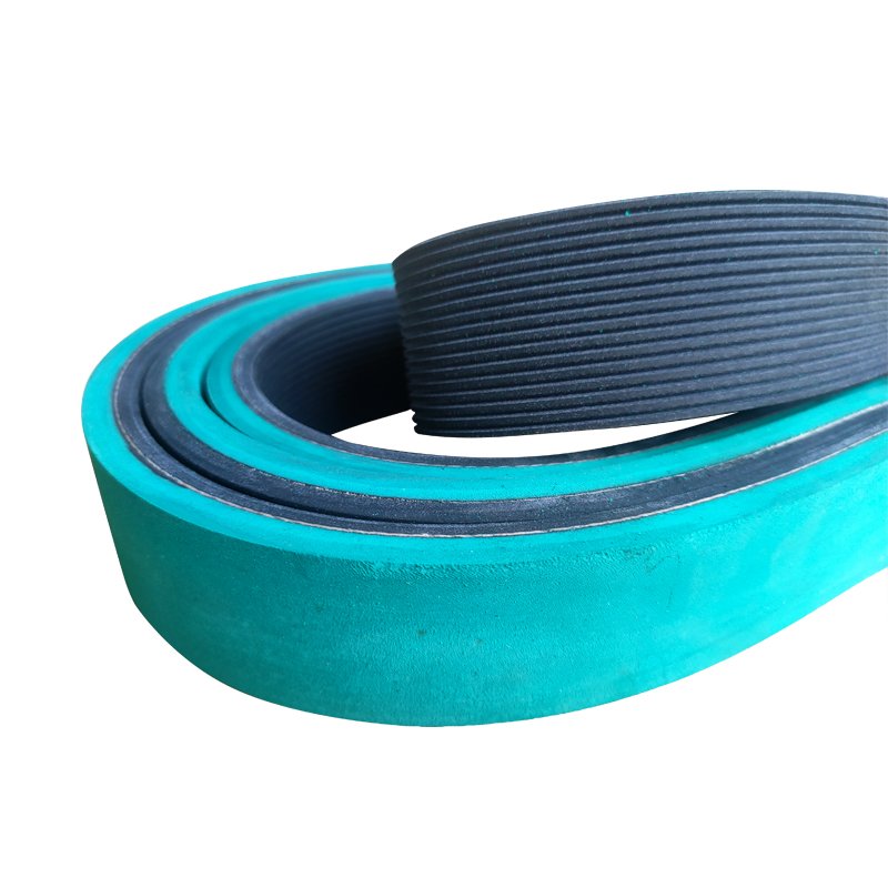 Poly Ribbed V Belt Pj with green rubber Coating