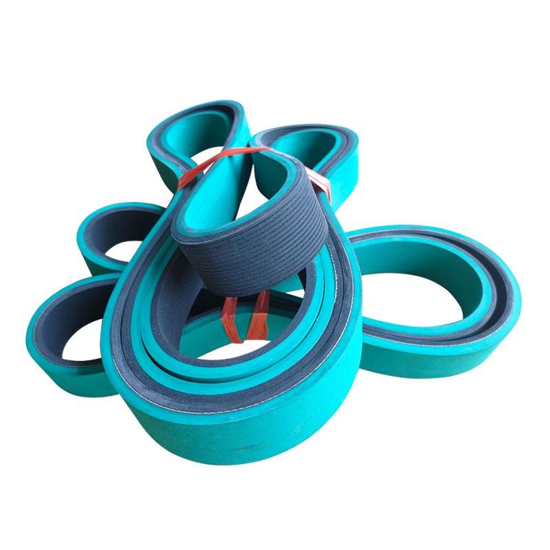 Poly Ribbed V Belt Pj with green rubber Coating