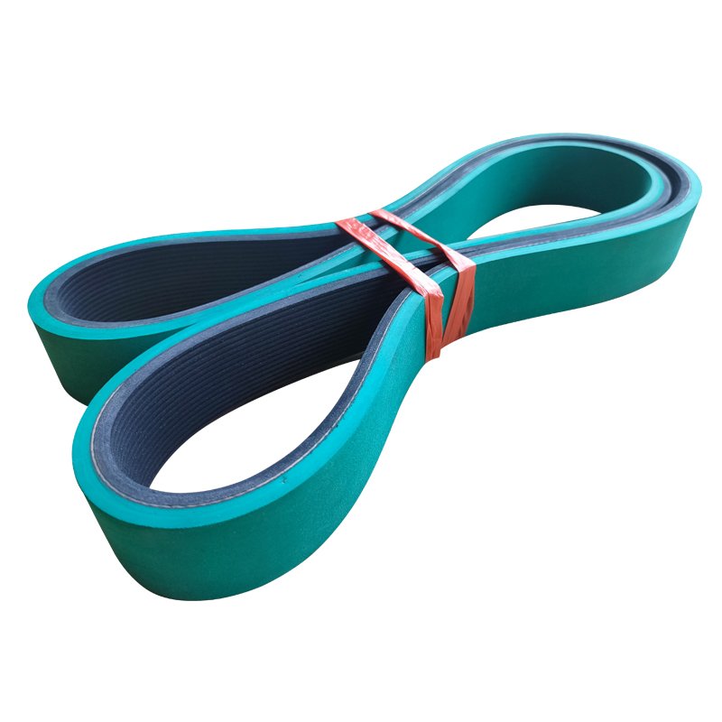 Poly Ribbed V Belt Pj with green rubber Coating