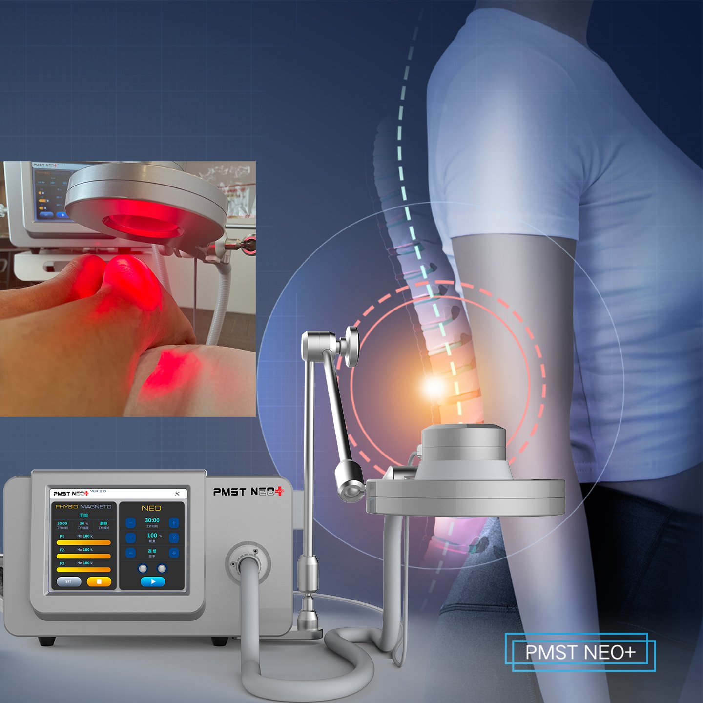 Fisioterapia Magntic Infrarroja Magnetotherapy Magnetoterapia Machine Bracelet Magnet Ultrasonic Equipo De Magneto for Home
