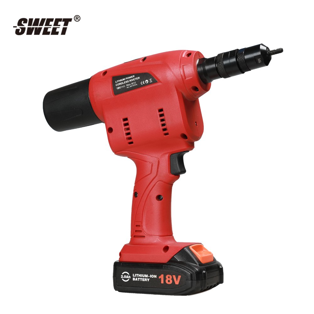 SWT-E8000 long life electric li-ion battery rivet nut gun cordless rivet gun tool