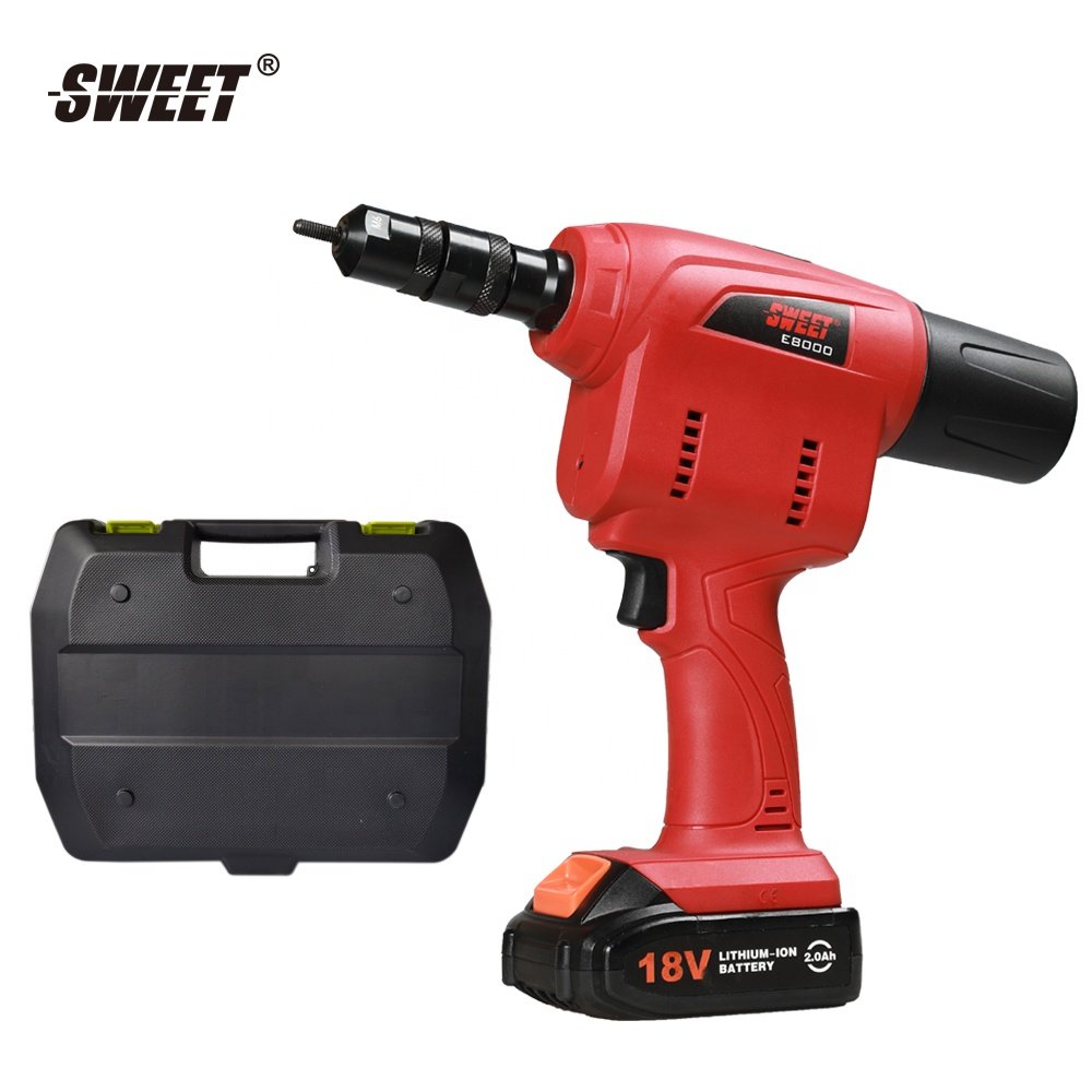 SWT-E8000 long life electric li-ion battery rivet nut gun cordless rivet gun tool