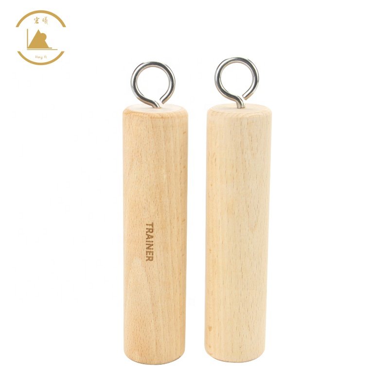 Factory Direct aliba select Wooden Pull Up Climbing Hold Grips Exerciser Training Tools for Workout Grip Strength