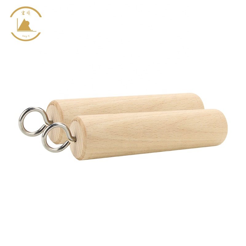 Factory Direct aliba select Wooden Pull Up Climbing Hold Grips Exerciser Training Tools for Workout Grip Strength