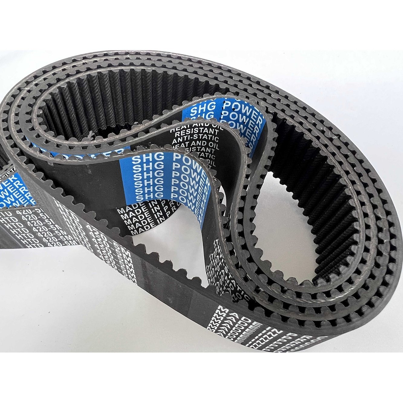 Rubber Synchronous Belt Timing Belt Black Rubber Raw Edge Cogged V Belt
