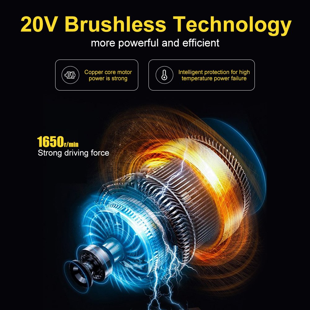 Professional Power tools Drill 4000mah construction tools 20V handheld 1650RPM brushless electric screwdriver