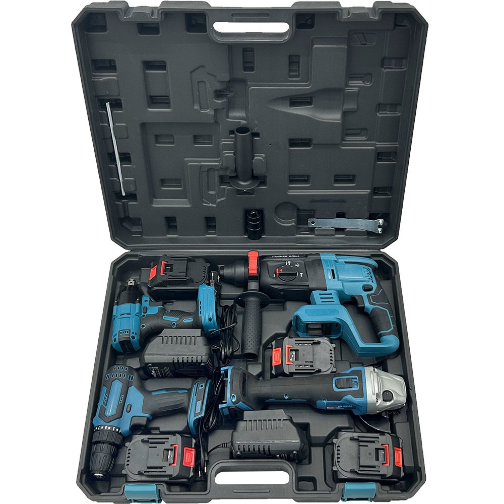 Big Tree Best Price 21V Brushless Lithium 3 Pcs Angle Grinder Electric Hammer Drill Battery Combo Power Tool Kit Set