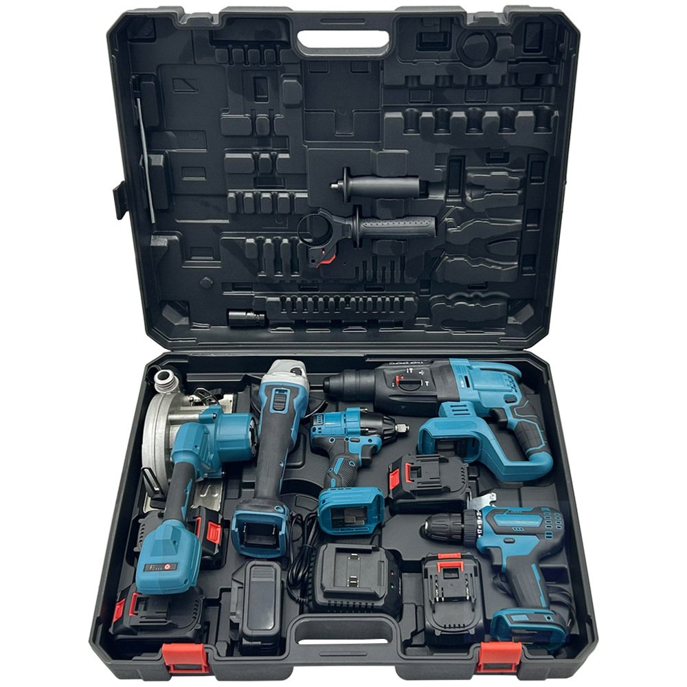 Big Tree Best Price 21V Brushless Lithium 3 Pcs Angle Grinder Electric Hammer Drill Battery Combo Power Tool Kit Set
