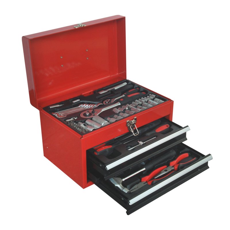 Manufacturer 124pcs Hand Tool Set Mechanical Tool Kit Auto Repair Tool Set