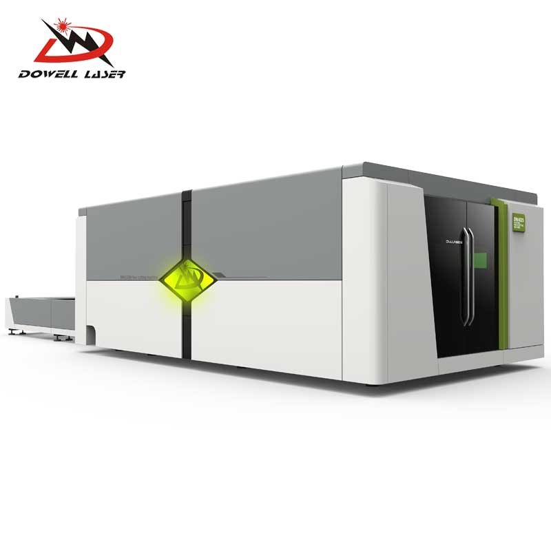 Fiber Laser Cutting Machine Whole Covered Optical Metal Fof Casting Iron Body 4020-4kw Raycus Laser Generator 4KW Gear&rack