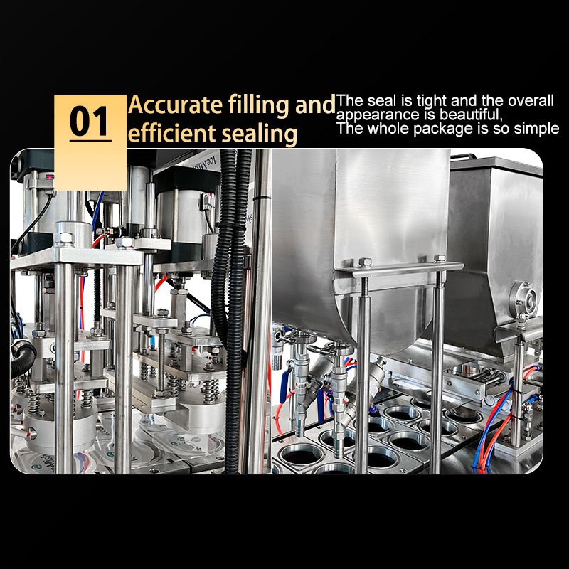 Automatic Ice Cube Cup Filling and Sealing Packing Production Line Cup Ice Filling Package Machine Manufacturer in China