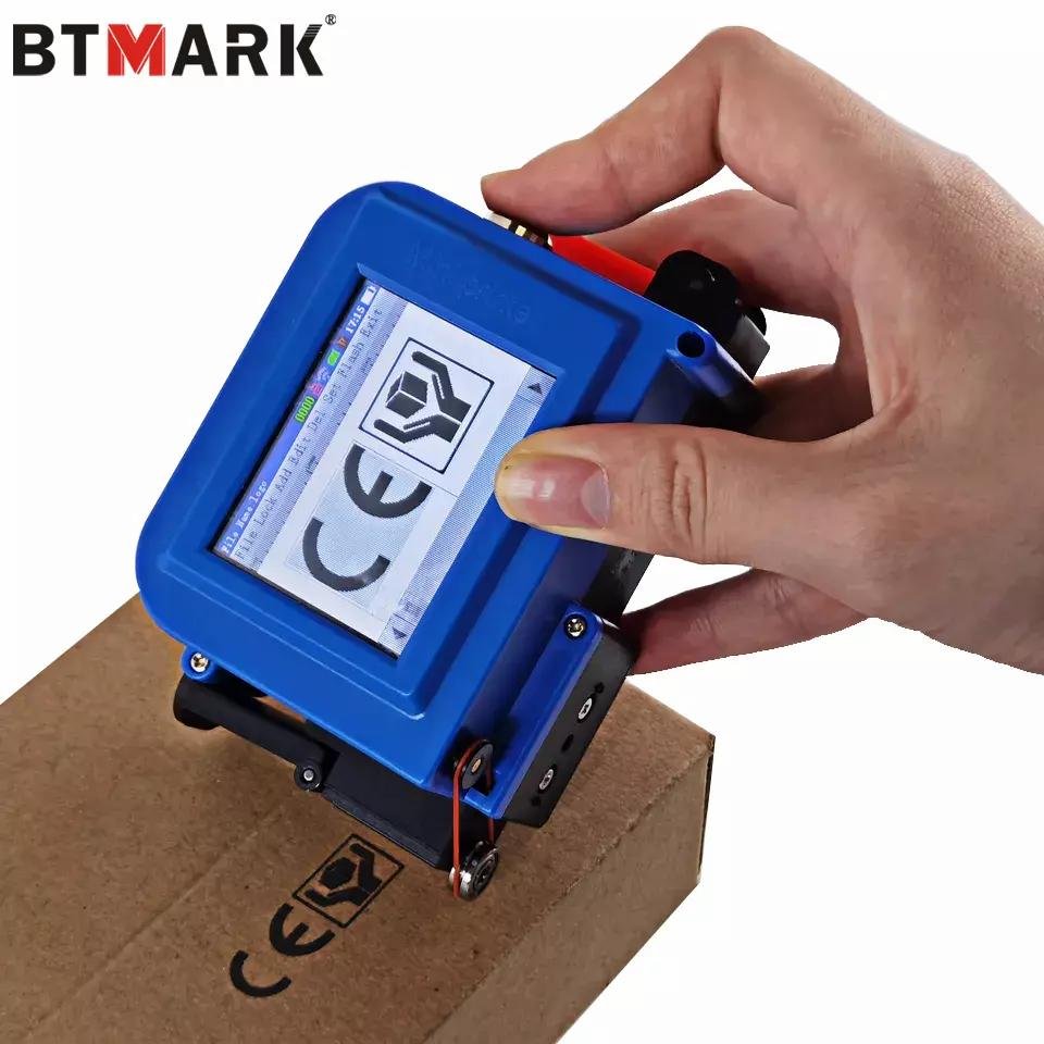 BTMARK 2023 Hot Product Mini Thermal Handjet Inject Date Printing Machine Inkjet Printer Printing and Coding to Bag Bottle Body