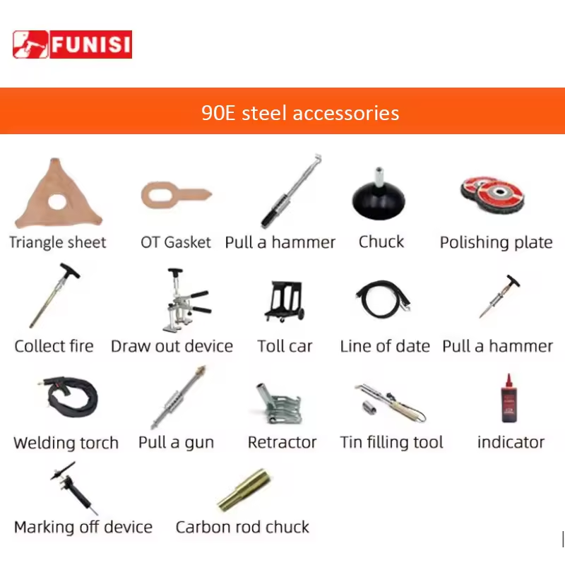 FUNISI F90E 6100 Dent Puller for Aluminum Iron Repair Dent Puller Machine for Car Body Repair