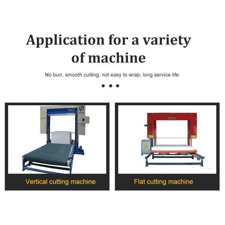 High Frequency Welded 65Mn SK5 SKS51 75Cr1 80CrV2 Non-Woven Fabric Cutting Alloy Steel Band Knife Foam Cutting Machine