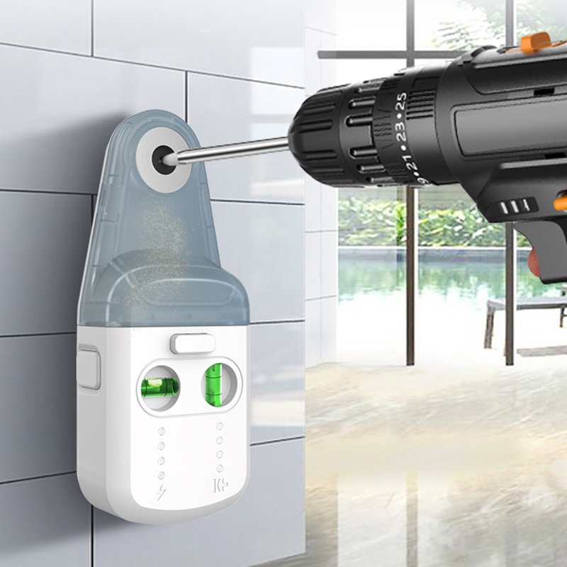 New design DIY Wall Drilling Tool Power Tool Accessories Automatic Hole Drill Dust Collector electrician tools
