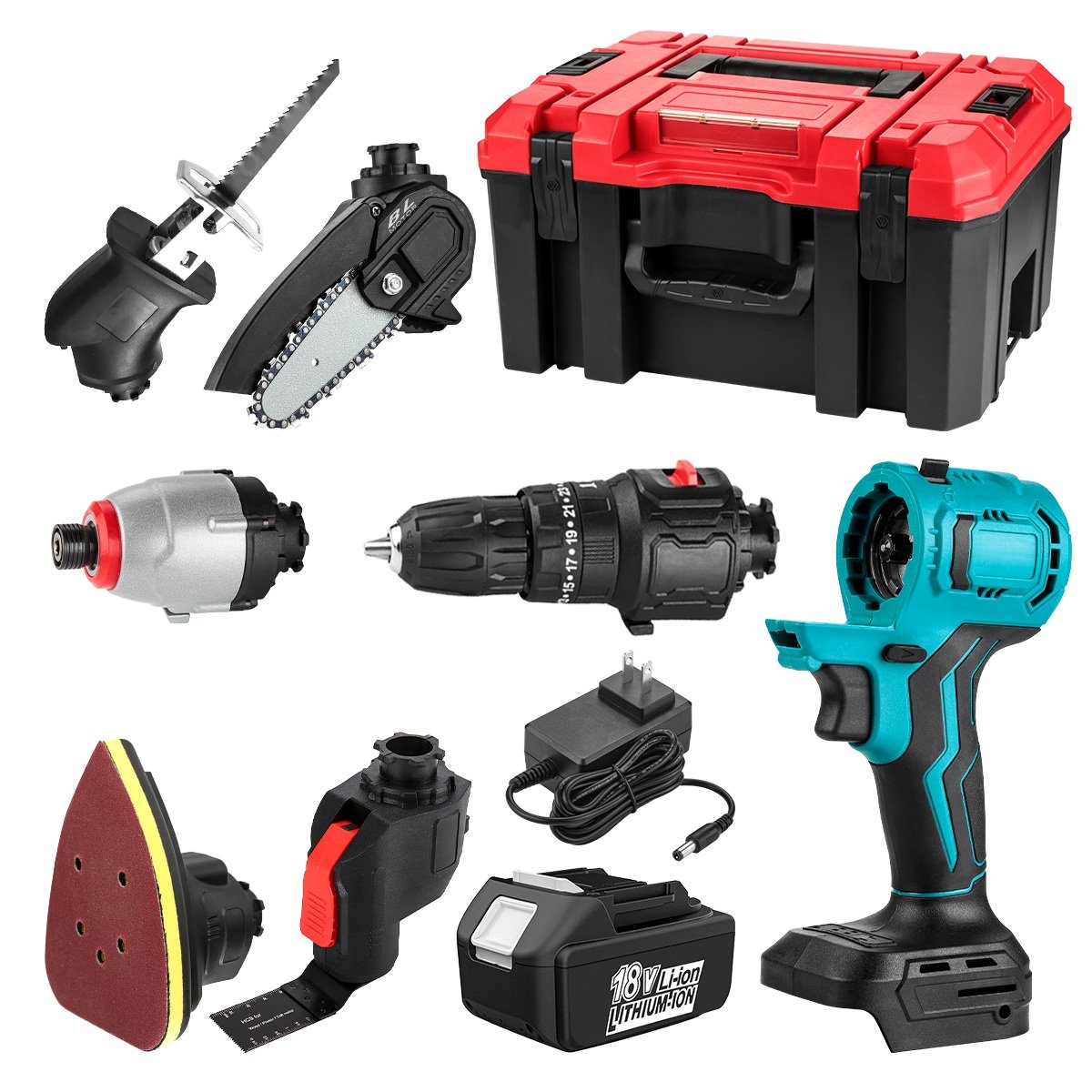 Customizable cordless tool for makita Power Tool Battery Chainsaw For Garden Pruning Wood Cutting Professional power Tool Set
