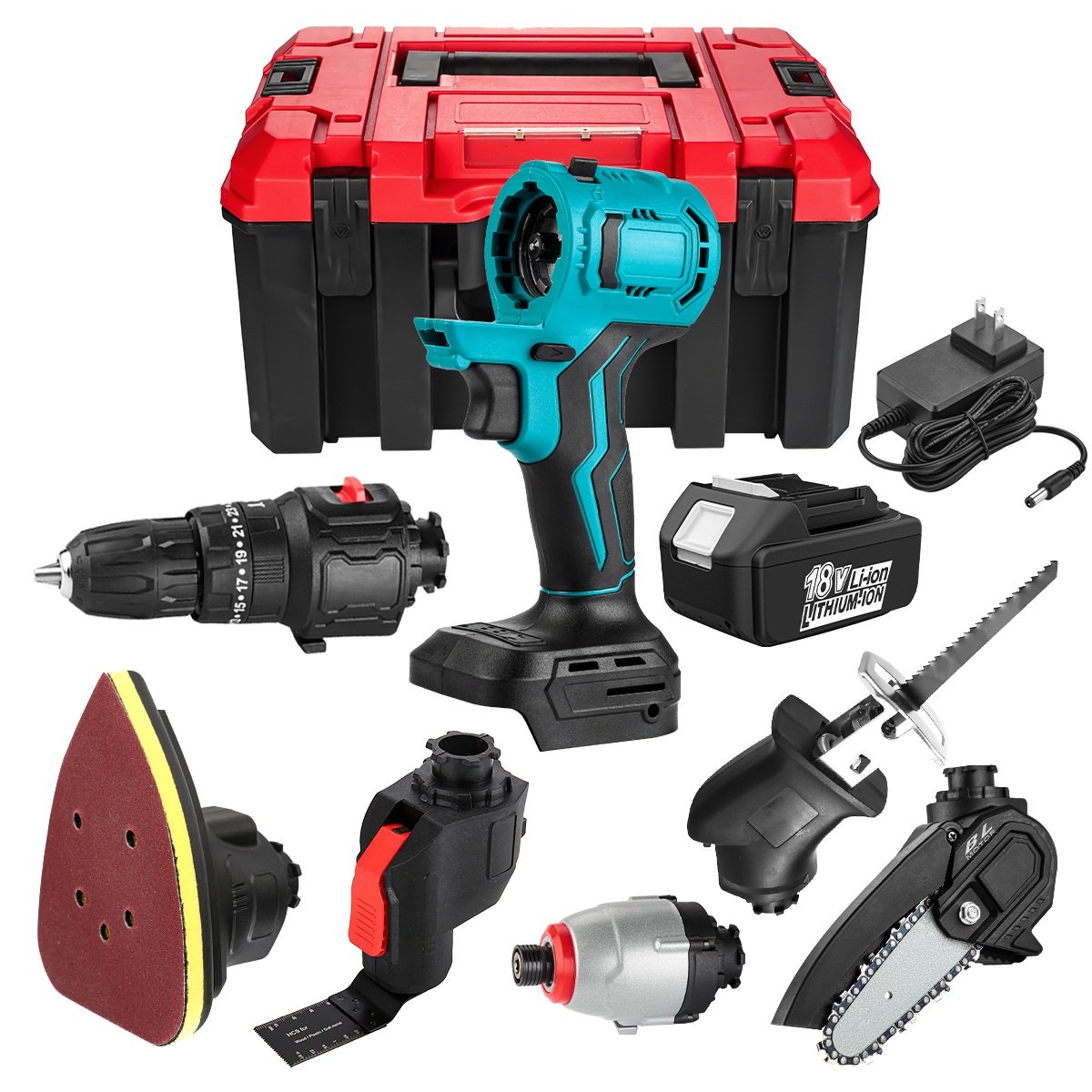 Customizable cordless tool for makita Power Tool Battery Chainsaw For Garden Pruning Wood Cutting Professional power Tool Set