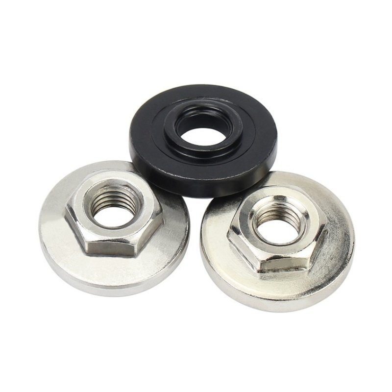 M10 Screw Thread Stainless Steel Nuts Replacement Angle Grinder Nuts For 100 Type Angle Grinder Power Tool Accessories