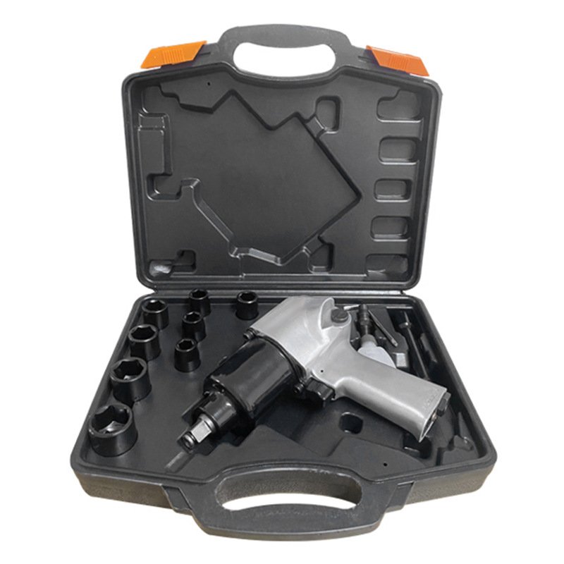 15PCS Pneumatic Wrenches Tool Set Air Powered Impact Socket Set Pneumatic Tools Kit Air Socket Wrench Set Torque Wrench Tool Box