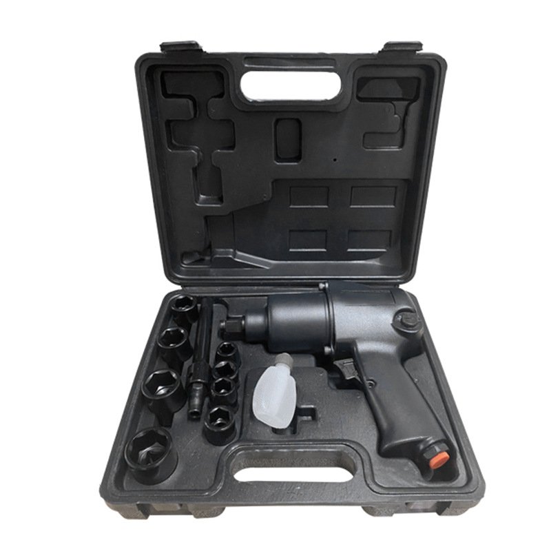 15PCS Pneumatic Wrenches Tool Set Air Powered Impact Socket Set Pneumatic Tools Kit Air Socket Wrench Set Torque Wrench Tool Box