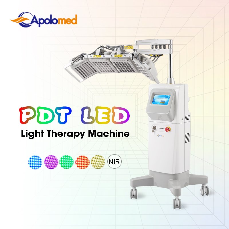 Photon Red Led Pdt Machine Led Light Therapy Photo Dynamic Therapy Green Light Standing Machine for Spa and Salon Whitening Led