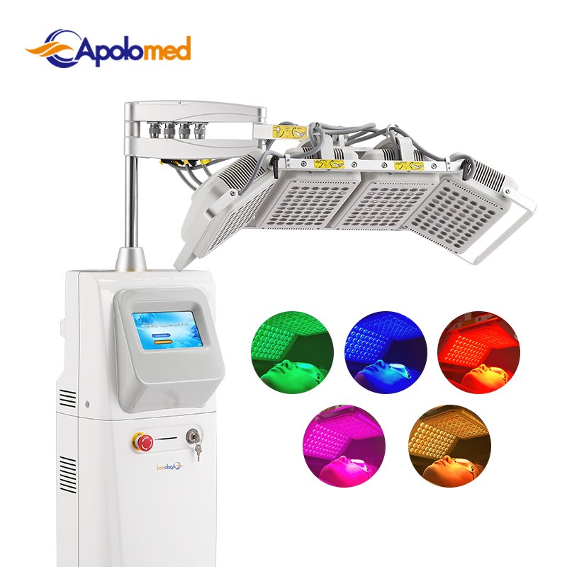Photon Red Led Pdt Machine Led Light Therapy Photo Dynamic Therapy Green Light Standing Machine for Spa and Salon Whitening Led