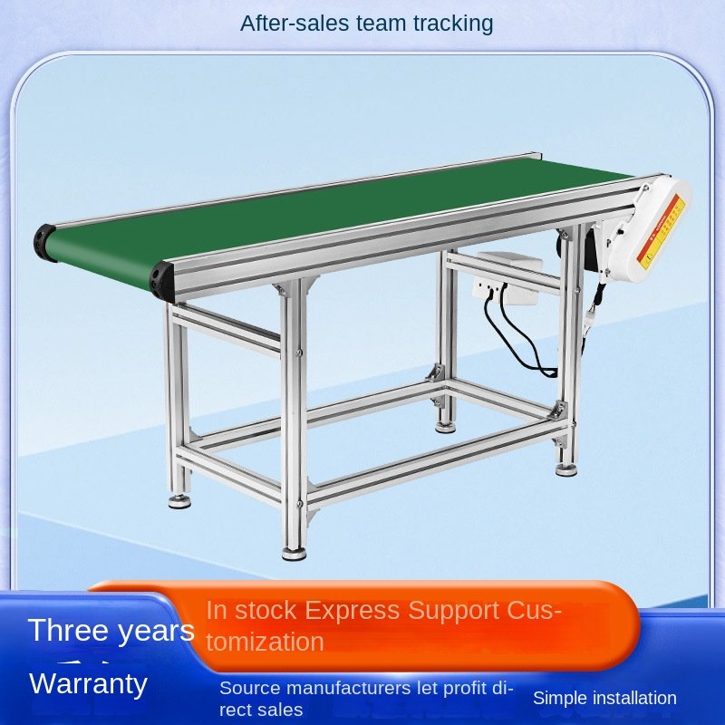 Small Assembly Line Machine Food Grade Climbing Turn Conveyor Belt Aluminum Profile Express Logistics Belt Injection Molding New