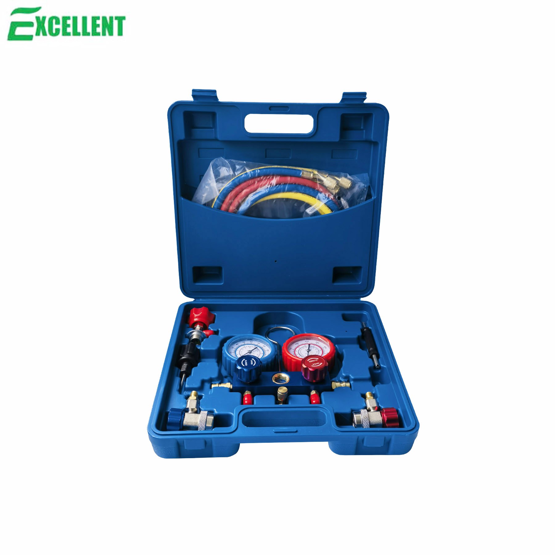 Digital Manifold Meter Air Conditioning Vacuum Gauge for Refrigeration HVAC Vacuum Pressure Temperature Tester Set