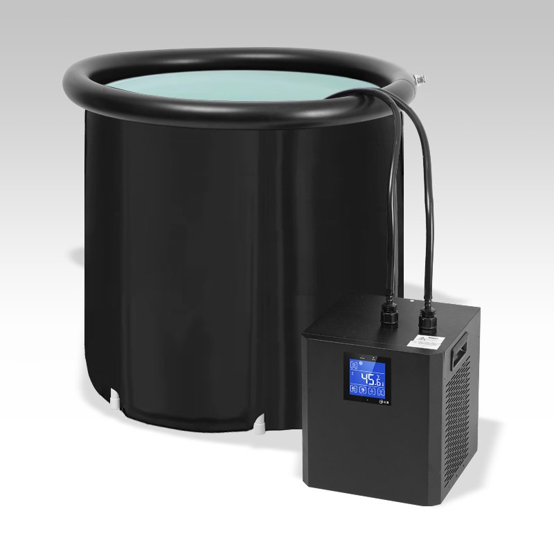 Water Chiller Portable Chilling Equipment 1/3HP Cold Plunge Chiller With Air Cooled Chiller Ice Bath Tub and Filter Pump