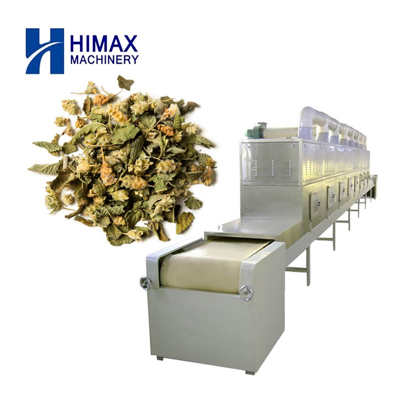 Fully automatic tunnel type industrial microwave dryer for drying tea leaves integrated industry and trade manufacturer