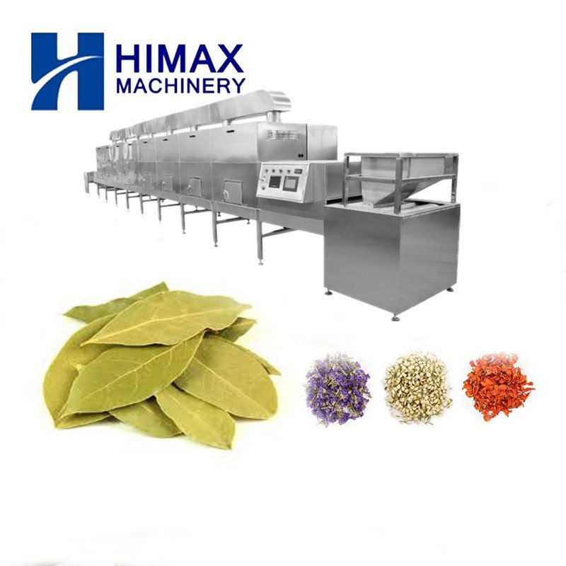 Fully automatic tunnel type industrial microwave dryer for drying tea leaves integrated industry and trade manufacturer