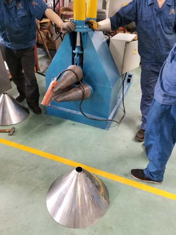 Automatic Hot Sale Conical Plate Rolling Device Conical Plate Rolling Equipment Hydraulic Cone Rolling Machine