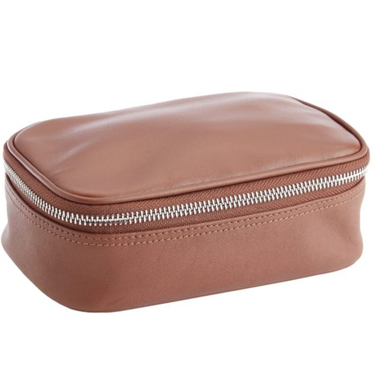 Small Tool Bag Leather Electronic Travel Cable Organizer Tech Gadgets Carrying Pouch Holder For Cord Phone Chargers Power Bank