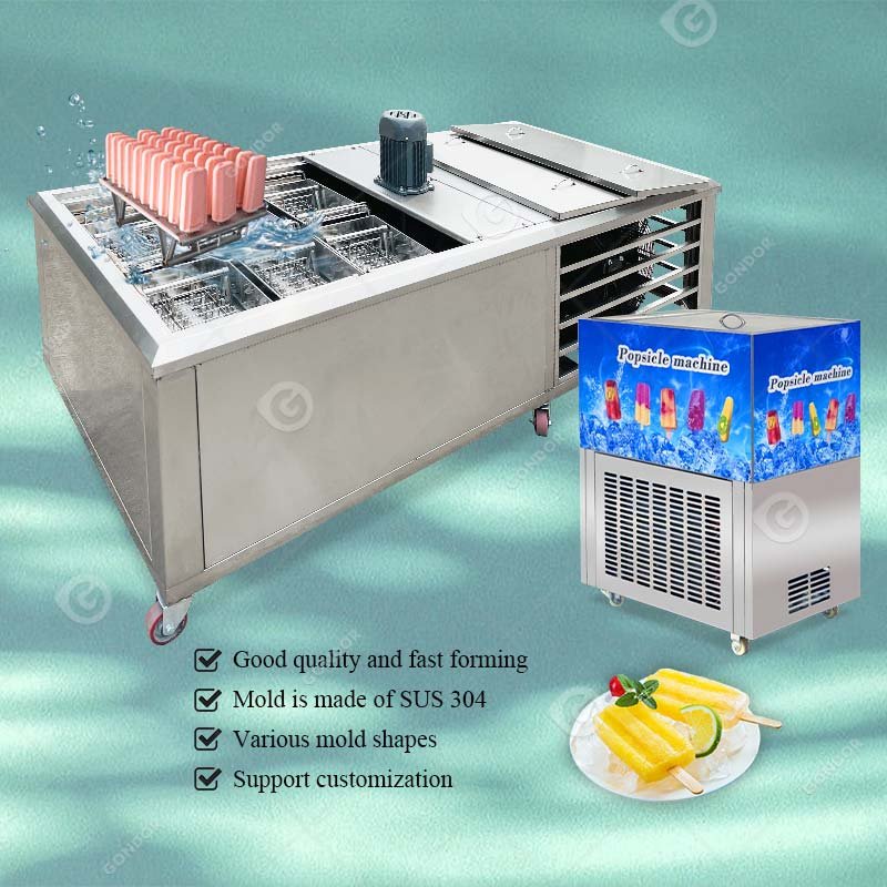 Frozen Popsicle Production Line and Full Automatic Mini Ice Cream Lollipop Unmold Machine China Guangzhou