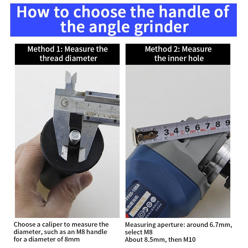 125mm Universal Side Handle Electric Tool Accessories 100 Angle Grinding Cutting Machine Auxiliary Metal Handle 100 Polishing