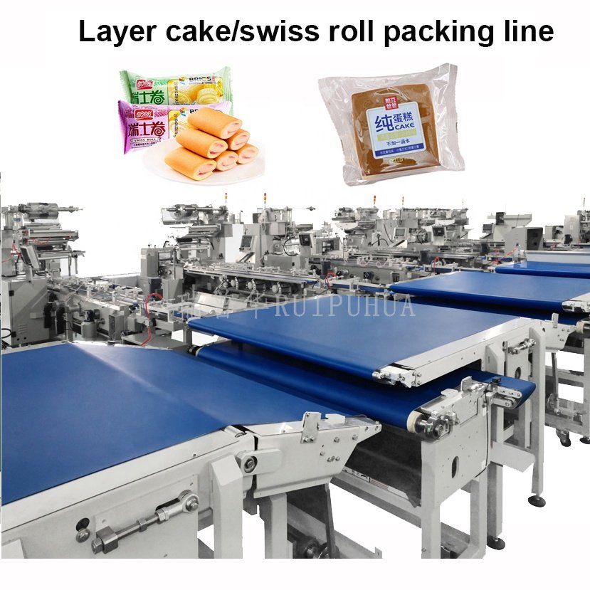 Automatic Pillow Type Croissant Bread Bun Cake Flow Pack Packing Packaging Machine
