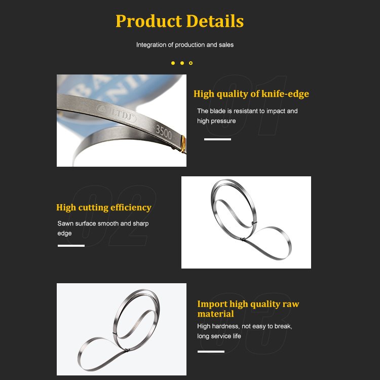 Factory Direct Sale Support custom High carbon steel Band Knife Blade for Underwear Factory