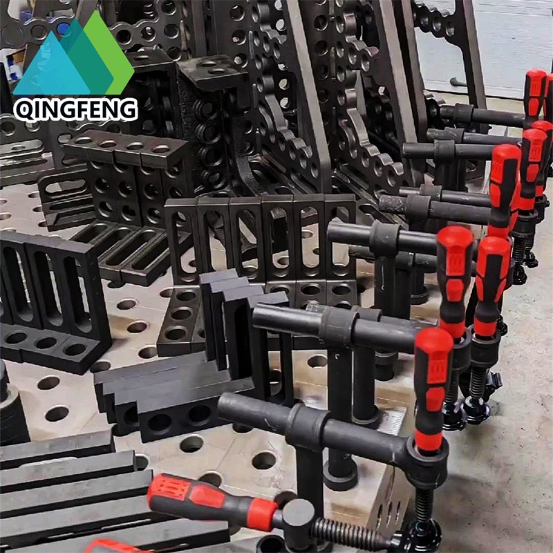 Professional 16mm 22mm 28mm Insert Pin Base Welding Table Clamp Quick Screw Guide Rail Clamp