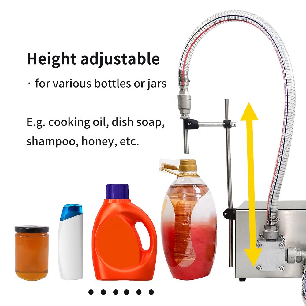 TRXB-1 Digital Semi Automatic Sticky Cosmetic Cream Shampoo High Viscosity Liquid Filling Machine