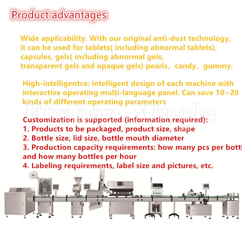 Fully Automatic Electronic Chewing Gum Gummy Sugar Filling Production Line Counting Machine with PLC Control