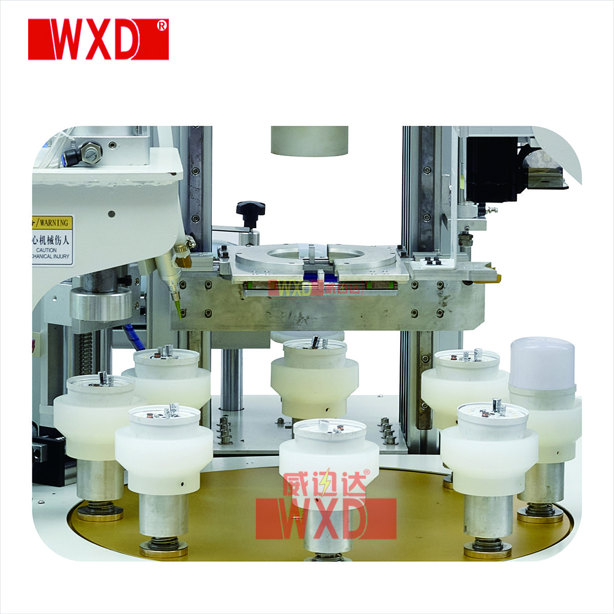 High Precision Automatic Lamp Manufacturing Machine Produces LED Bulbs