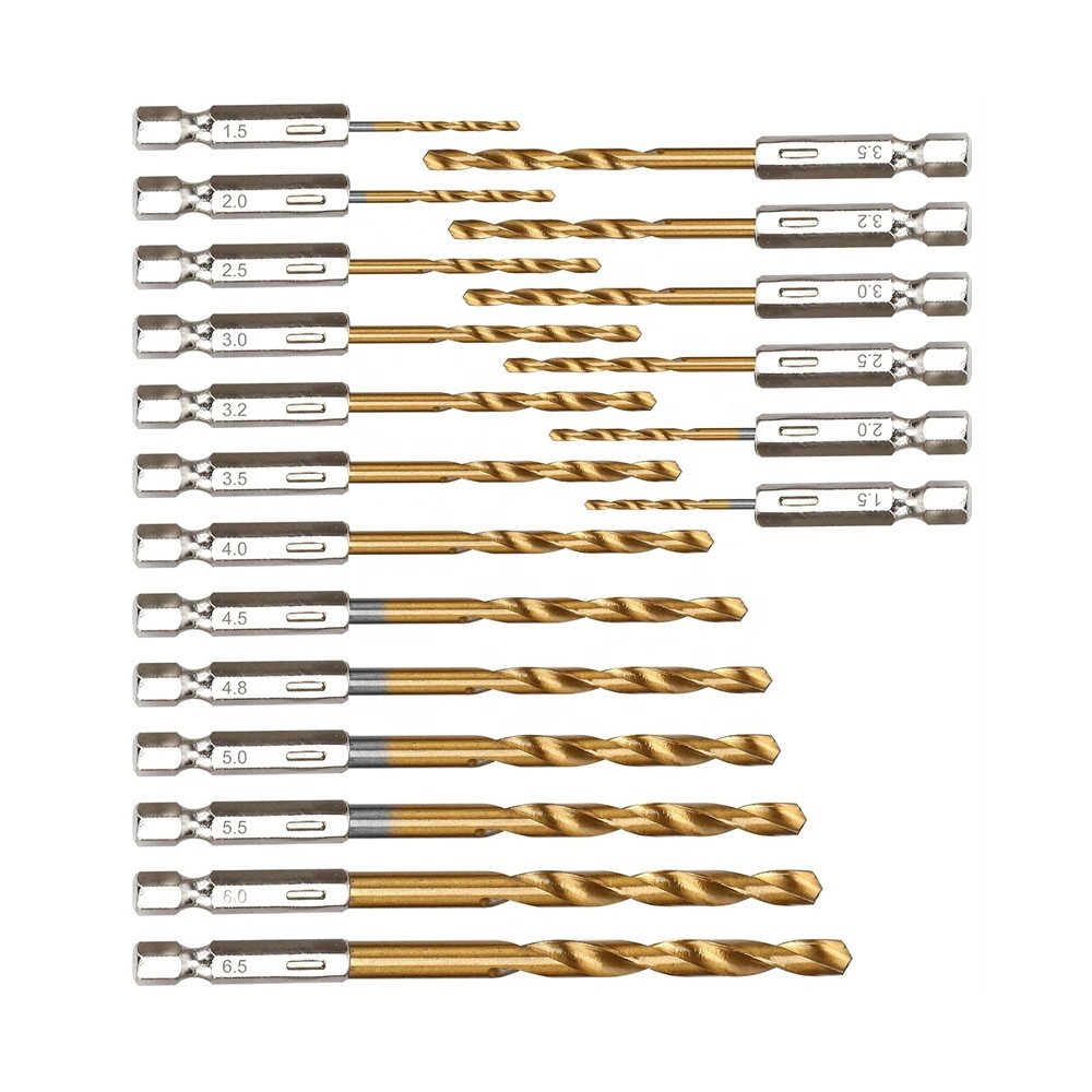 DIN338 Power Tool Accessory 3.8MM M35 Cobalt High Speed Steel Spiral Flute Twist Drill Bit Set Jobber Length Plastic Box