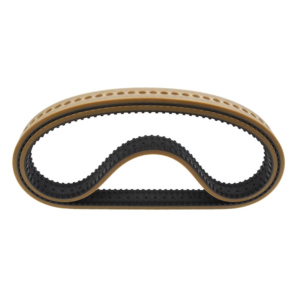 High quality brown rubber coated transmission belts flat belt conveyor