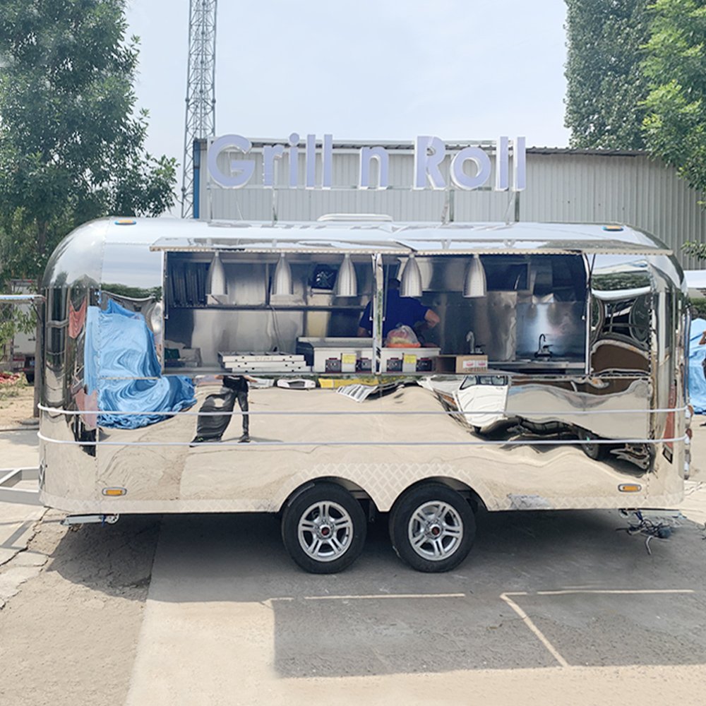 New Ice Cream Coffee Juice Bar Trailer Mobile Hot Dog Burger Pizza Snack Fast Food Truck with Full Kitchen Equipment