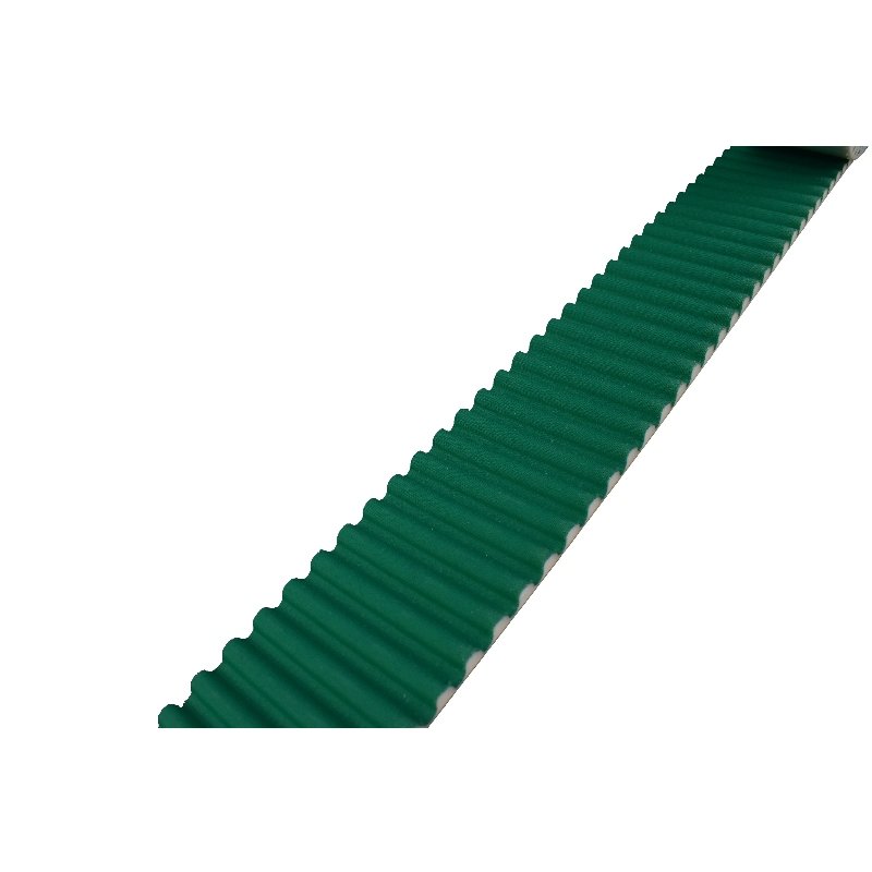 Hot Sale Industrial Timing Belt PU Coating Steel Wire Open Ended Green Cloth Synchronous Belt