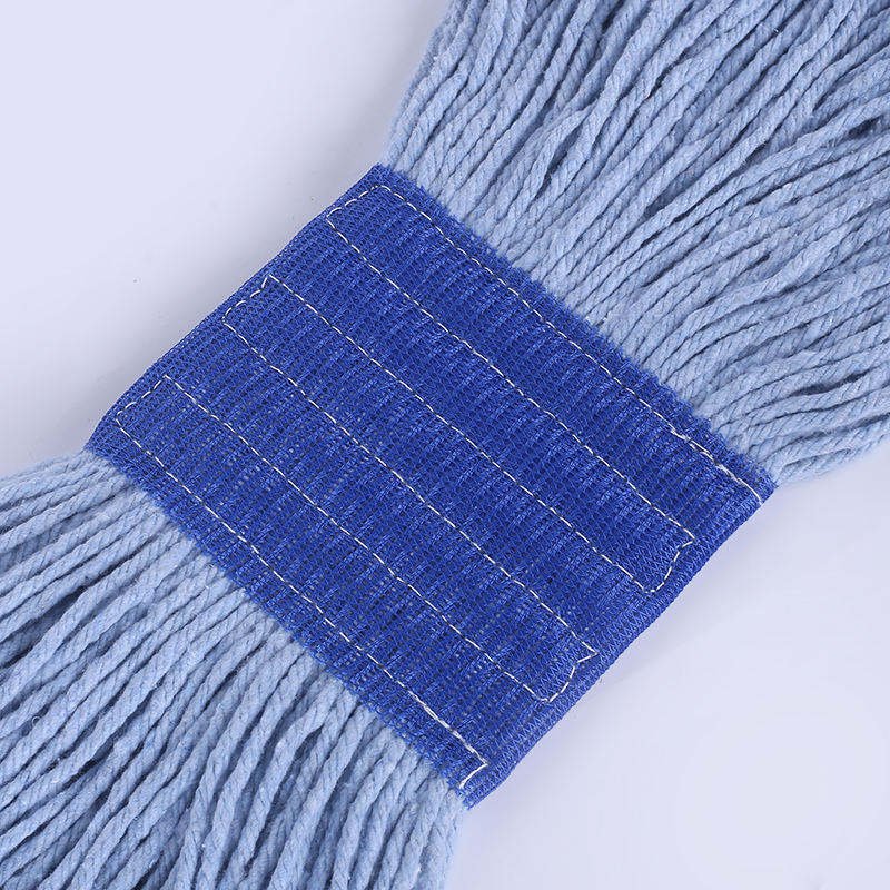 Professional Wide Headband Cotton Mop Head Replacement Refill Loop End Wet Mops for Floor Cleaning
